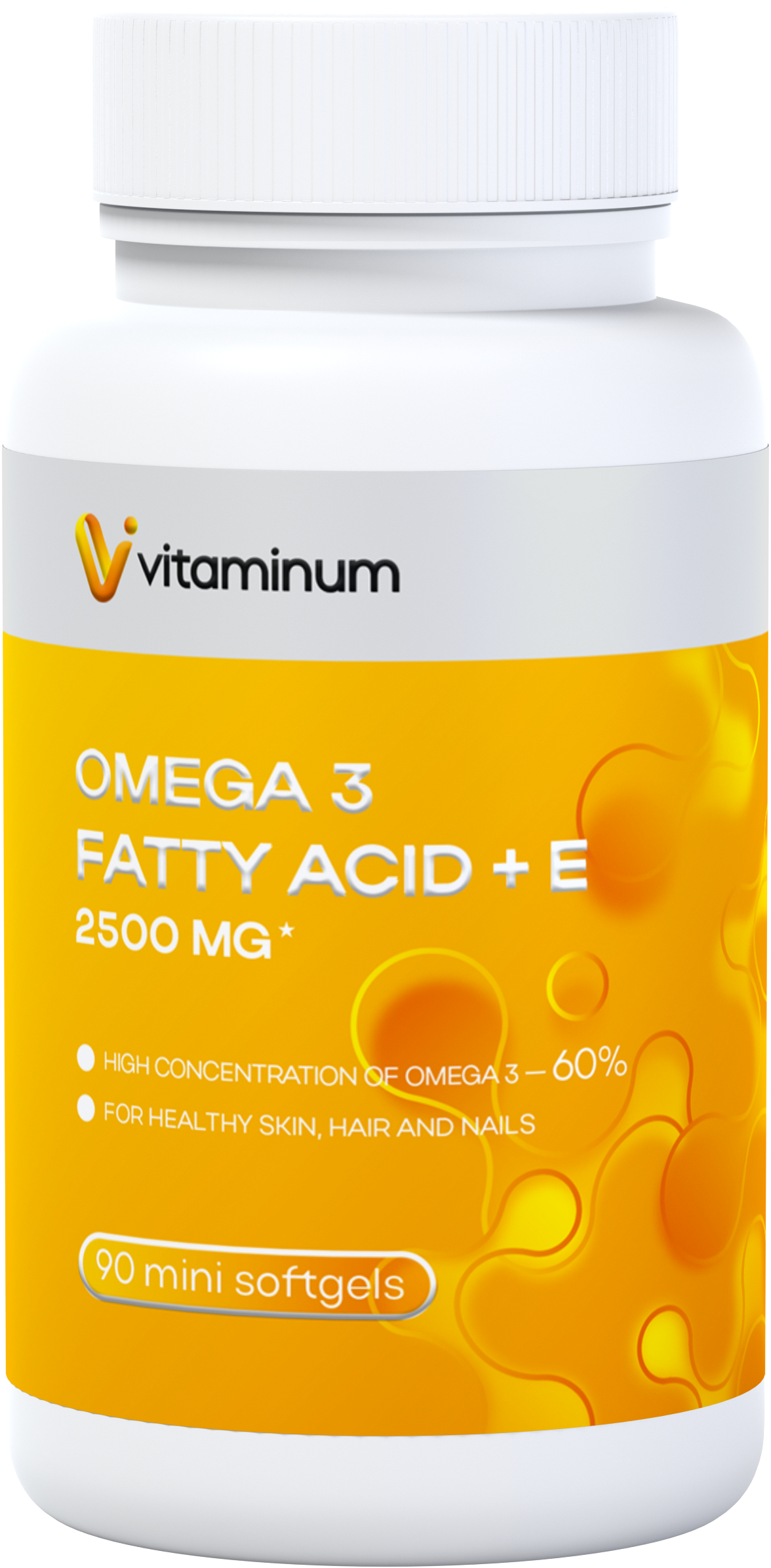  Vitaminum ОМЕГА 3 60% + витамин Е (2500 MG*) 90 капсул 700 мг   в Озерске